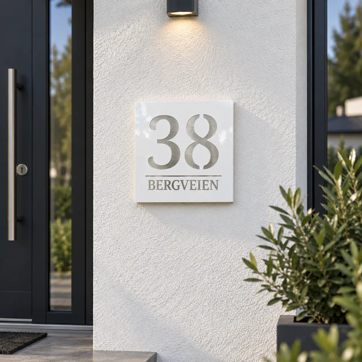 Lux Skilt - Hvit Blank