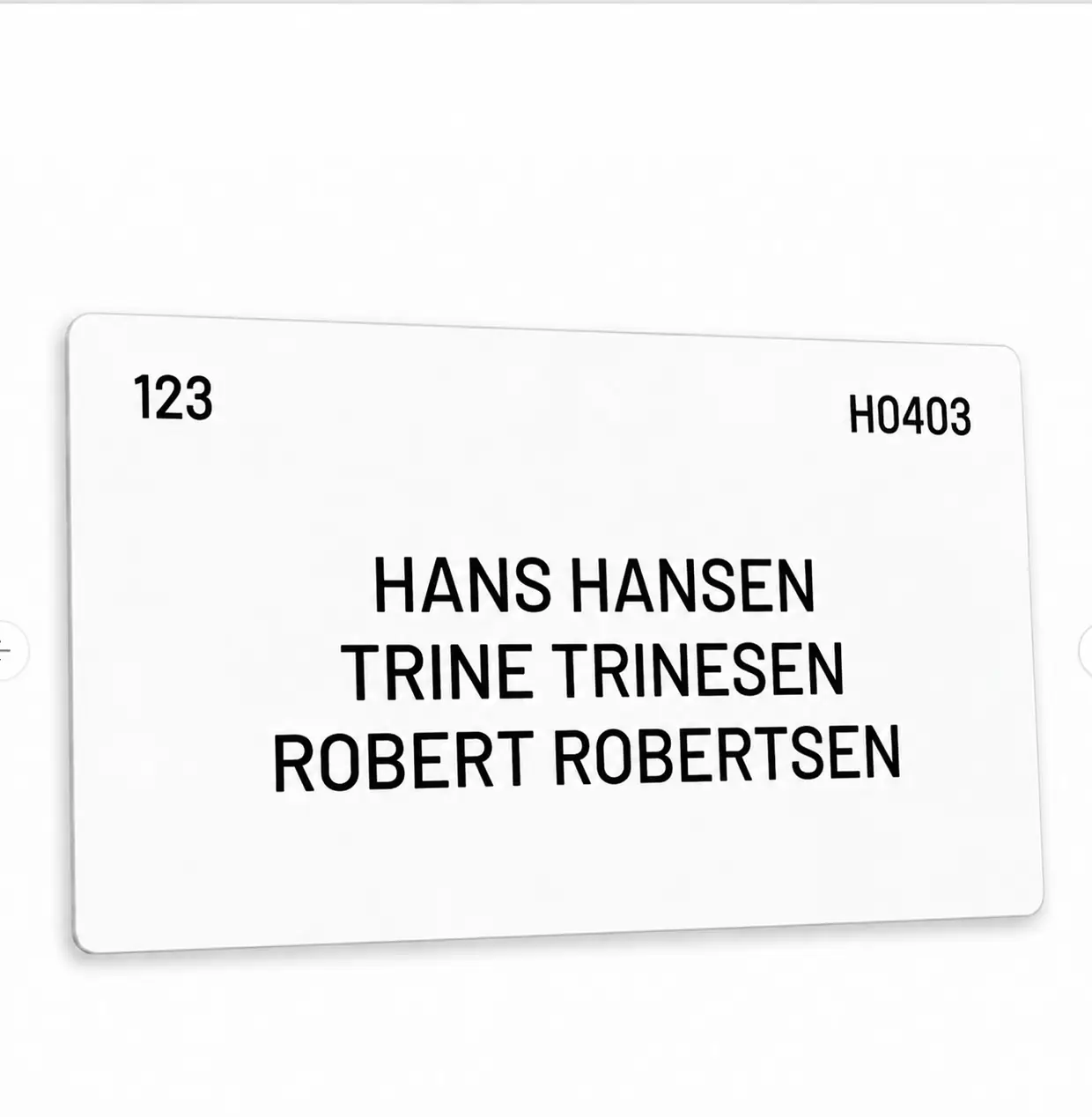 Postkasseskilt for Borettslaget Etterstad Nord