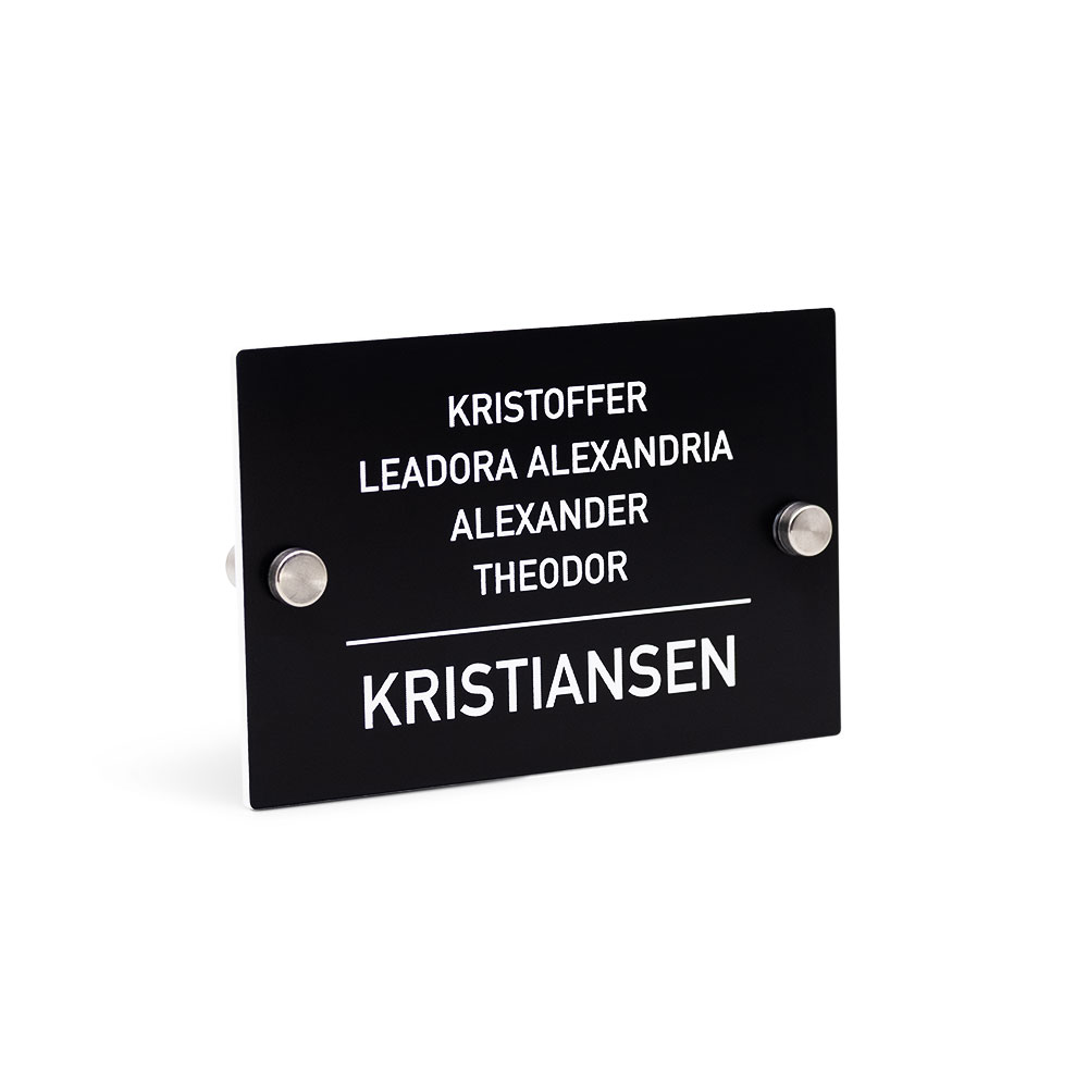 Dørskilt Moderne -Lite - Hvit